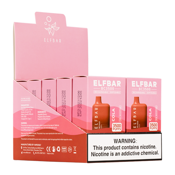 BUY 1 GET 1 FREE Cola Elf Bar 3500 | Vape Amazon India