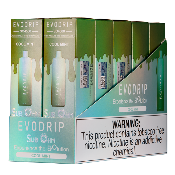 BUY 1 GET 1 FREE Cool Mint EVODRIP SO4500 | Vape Amazon India
