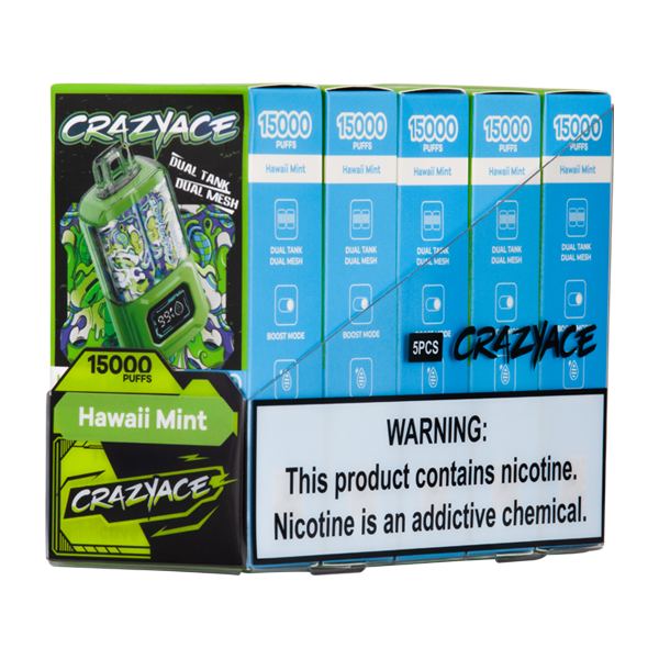 BUY 1 GET 1 FREE Hawaii Mint Crazy Ace B15000 | Vape Amazon India