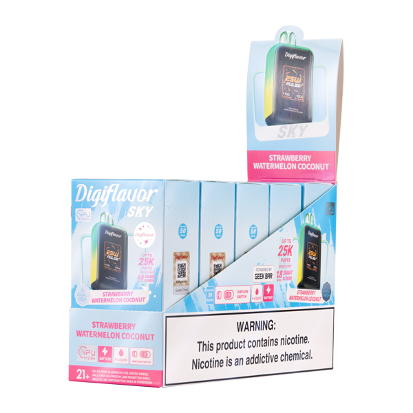 BUY 1 GET 1 FREE Strawberry Watermelon Coconut Digiflavor Sky | Vape Amazon India