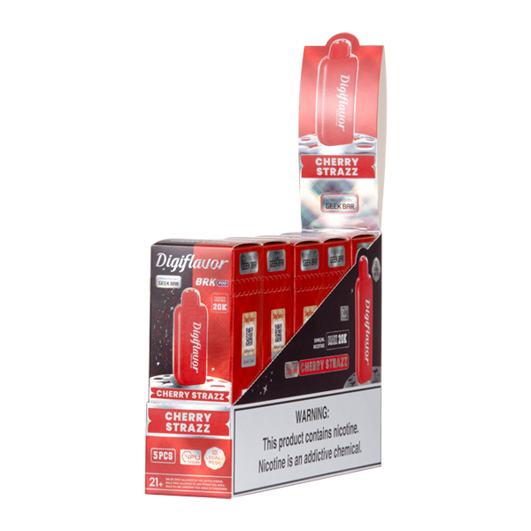 BUY 1 GET 1 FREE Cherry Strazz Digiflavor BRK Disposable | Vape Amazon India