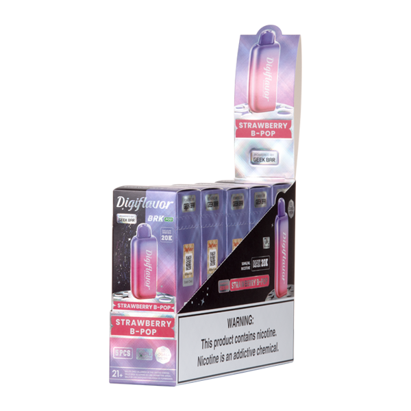BUY 1 GET 1 FREE Strawberry B-Pop Digiflavor BRK Disposable | Vape Amazon India