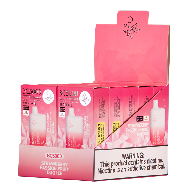 BUY 1 GET 1 FREE Strawberry Passion Fruit Duo Ice BC5000 | Vape Amazon India