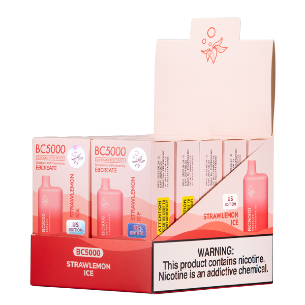 BUY 1 GET 1 FREE Strawlemon Ice BC5000 | Vape Amazon India