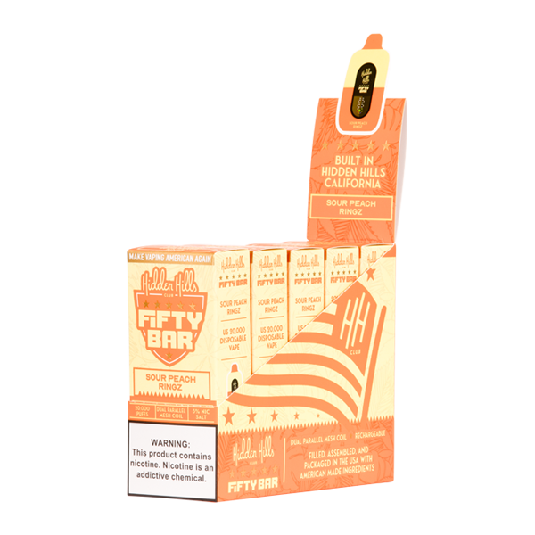 Sour Peach Ringz Hidden Hills X Fifty Bar