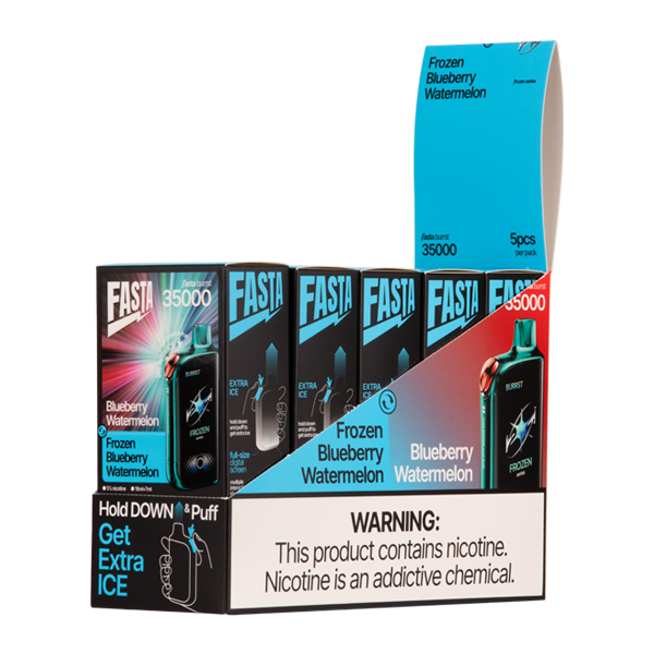 BUY 1 GET 1 FREE Blueberry Watermelon / Frozen Blueberry Watermelon FASTA Burrst 35000 | Vape Amazon India