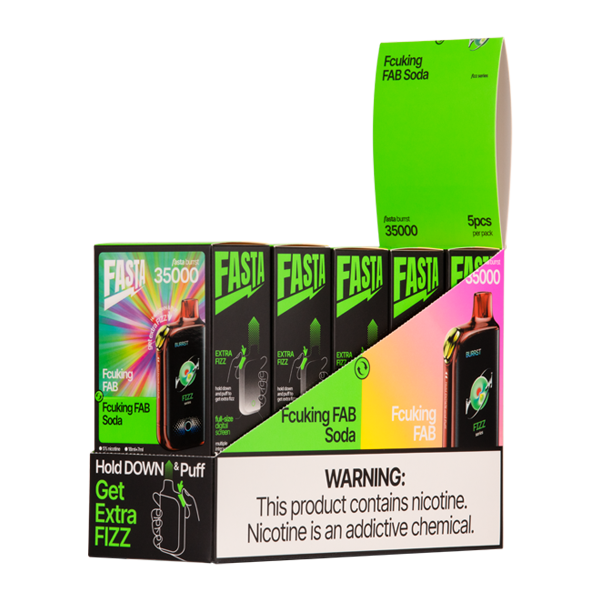 BUY 1 GET 1 FREE Fcuking FAB / Fcuking FAB Soda FASTA Burrst 35000 | Vape Amazon India