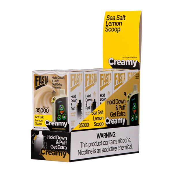 BUY 1 GET 1 FREE Sea Salt Lemon Scoop FASTA Burrst (Creamy Edition) | Vape Amazon India