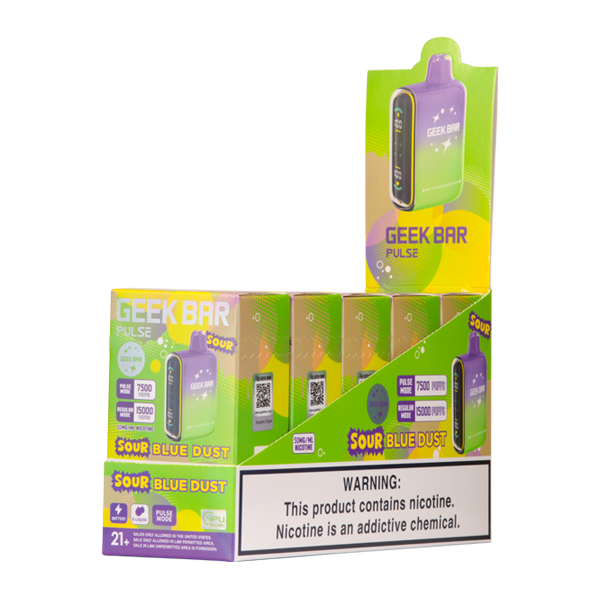 Sour Blue Dust Geek Bar Pulse
