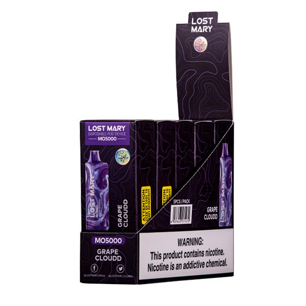 BUY 1 GET 1 FREE Grape Cloudd Lost Mary MO5000 | Vape Amazon India