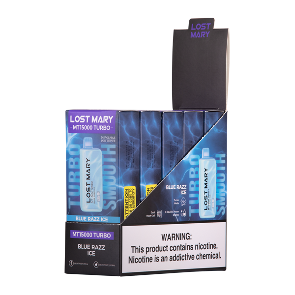 BUY 1 GET 1 FREE Blue Razz Ice Lost Mary MT15000 Turbo | Vape Amazon India