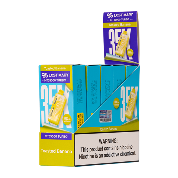 BUY 1 GET 1 FREE Toasted Banana Lost Mary MT35K Turbo | Vape Amazon India