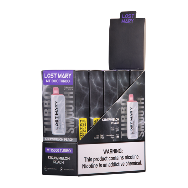 BUY 1 GET 1 FREE Strawmelon Peach Lost Mary MT15000 Turbo | Vape Amazon India