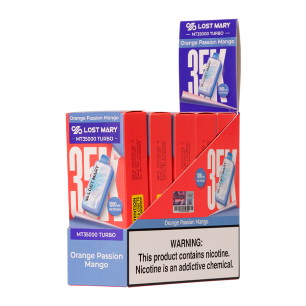 BUY 1 GET 1 FREE Orange Passion Mango Lost Mary MT35K Turbo | Vape Amazon India