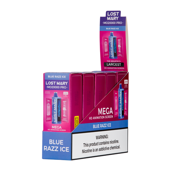 BUY 1 GET 1 FREE Blue Razz Ice Lost Mary MO20000 PRO | Vape Amazon India