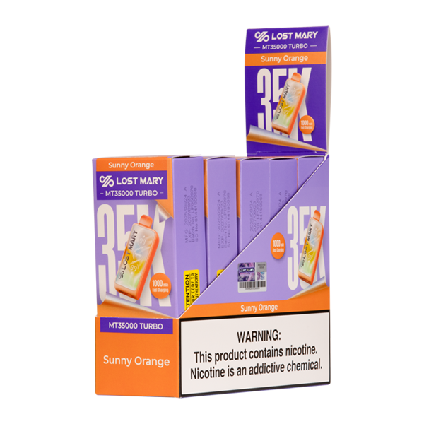 BUY 1 GET 1 FREE Sunny Orange Lost Mary MT35K Turbo | Vape Amazon India