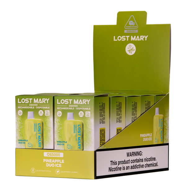 BUY 1 GET 1 FREE Pineapple Duo Ice Lost Mary OS5000 | Vape Amazon India