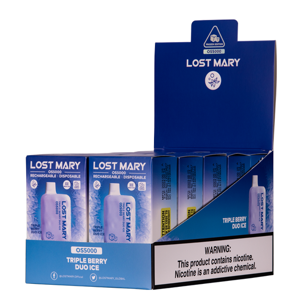 BUY 1 GET 1 FREE Triple Berry Duo Ice Lost Mary OS5000 | Vape Amazon India