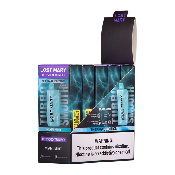 BUY 1 GET 1 FREE Miami Mint Lost Mary MT15000 Turbo | Vape Amazon India
