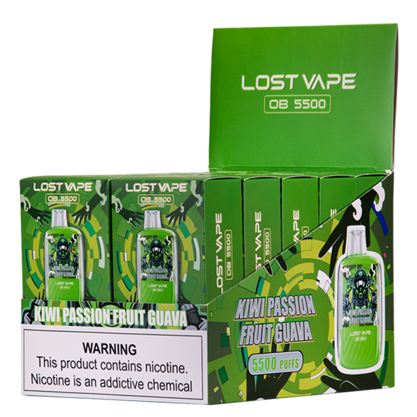BUY 1 GET 1 FREE Kiwi Passion Fruit Guava Lost Vape OB5500 | Vape Amazon India