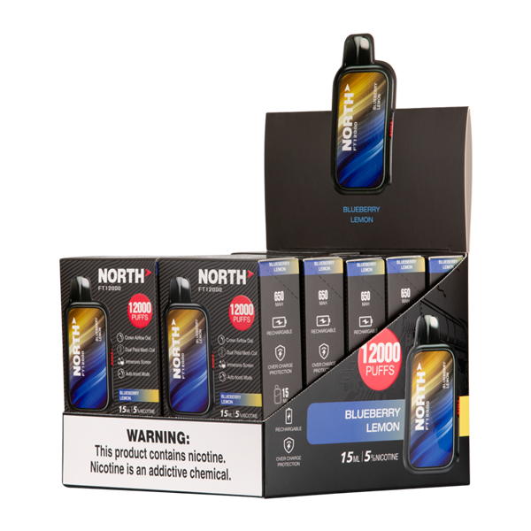 BUY 1 GET 1 FREE Blueberry Lemon North FT12000 | Vape Amazon India