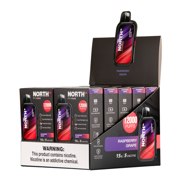 BUY 1 GET 1 FREE Raspberry Grape North FT12000 | Vape Amazon India