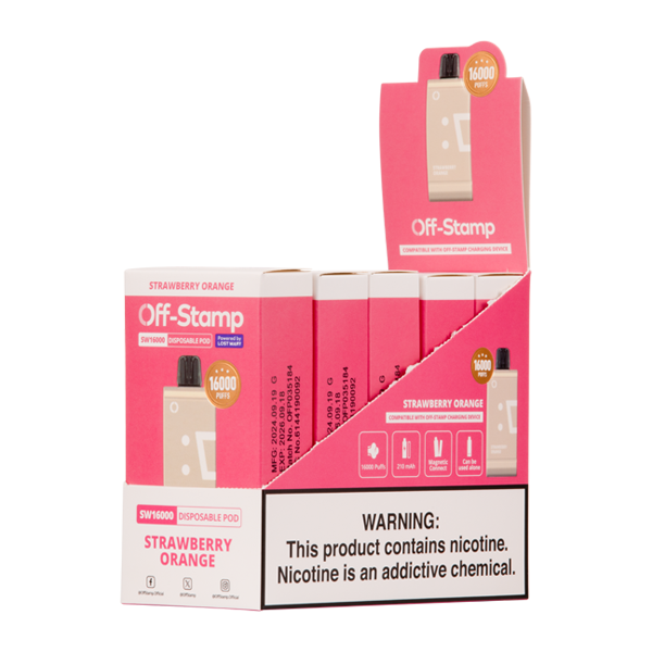 Strawberry Orange Off Stamp SW16000 Disposable