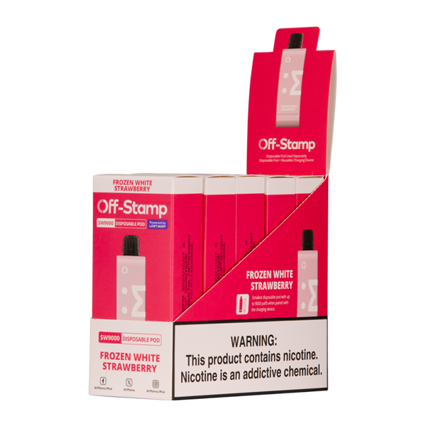 Frozen White Strawberry OFF STAMP SW9000 Disposable