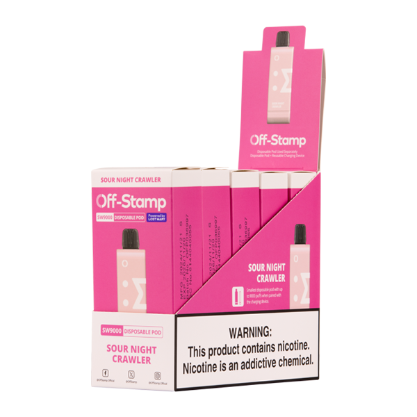 Sour Night Crawler Off Stamp SW9000 Disposable