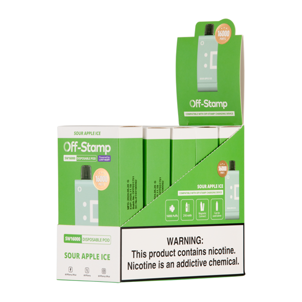 Sour Apple Ice OFF STAMP SW16000 Disposable