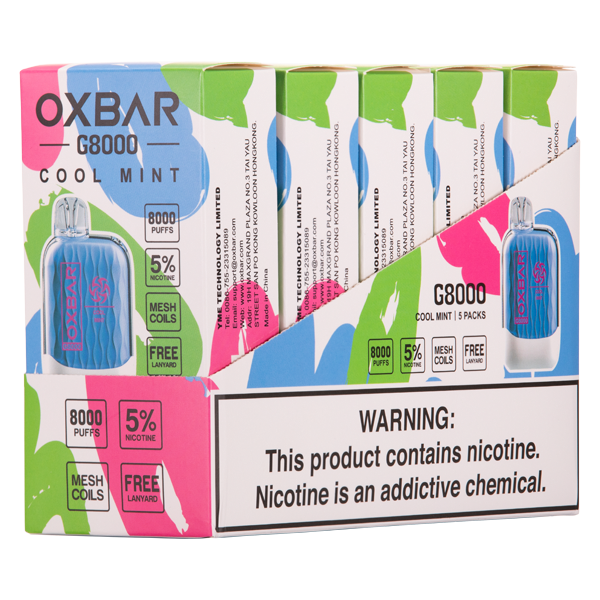 BUY 1 GET 1 FREE Cool Mint Oxbar G8000 | Vape Amazon India