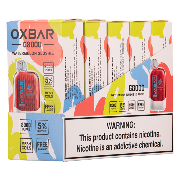 BUY 1 GET 1 FREE Sunset Watermelon Oxbar G8000 | Vape Amazon India