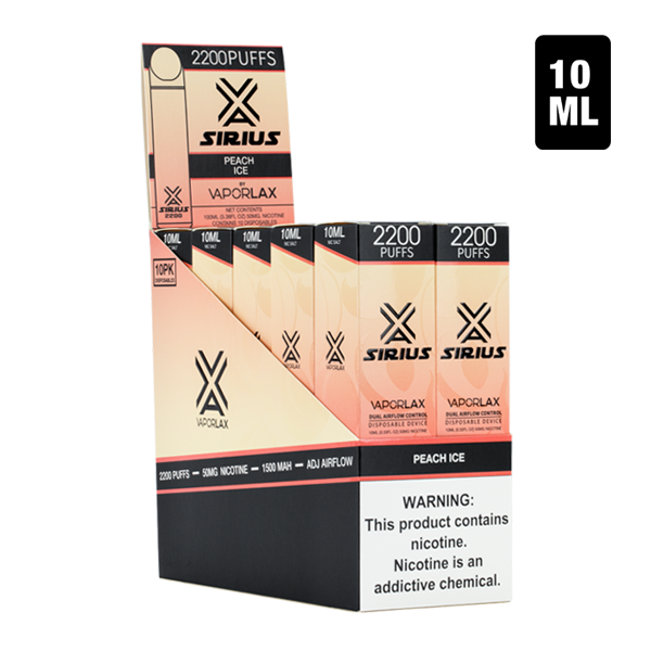 BUY 1 GET 1 FREE Peach Ice by Sirius | Vape Amazon India