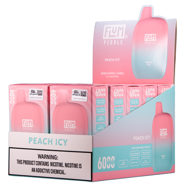 BUY 1 GET 1 FREE Peach Icy FLUM Pebble | Vape Amazon India