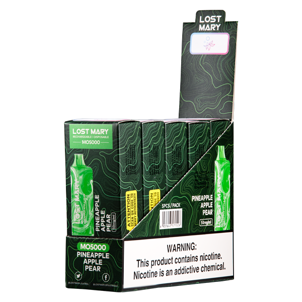 BUY 1 GET 1 FREE Pineapple Apple Pear Lost Mary MO5000 | Vape Amazon India