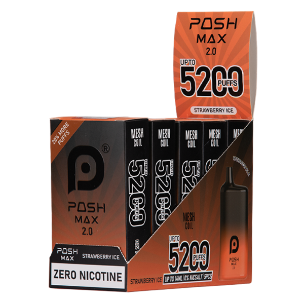 BUY 1 GET 1 FREE Strawberry Ice Posh Max 2.0 | Vape Amazon India