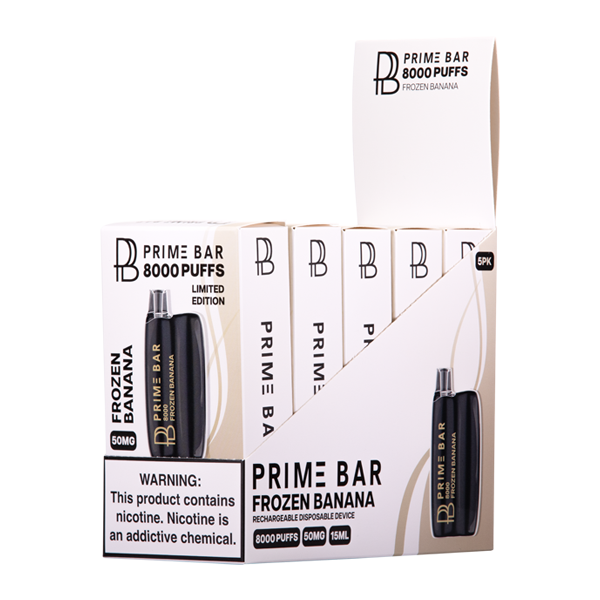BUY 1 GET 1 FREE Frozen Banana Prime Bar 8000 | Vape Amazon India