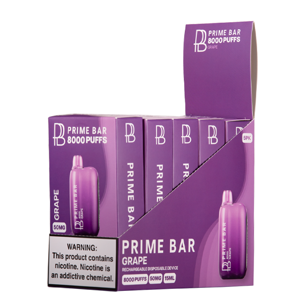BUY 1 GET 1 FREE Grape Prime Bar 8000 | Vape Amazon India