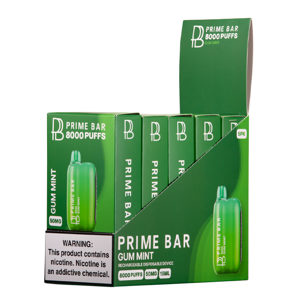 BUY 1 GET 1 FREE Gum Mint Prime Bar 8000 | Vape Amazon India