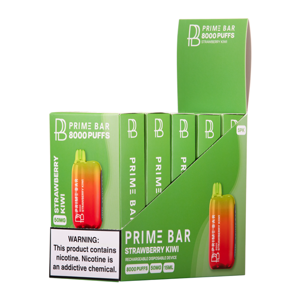 BUY 1 GET 1 FREE Strawberry Kiwi Prime Bar 8000 | Vape Amazon India