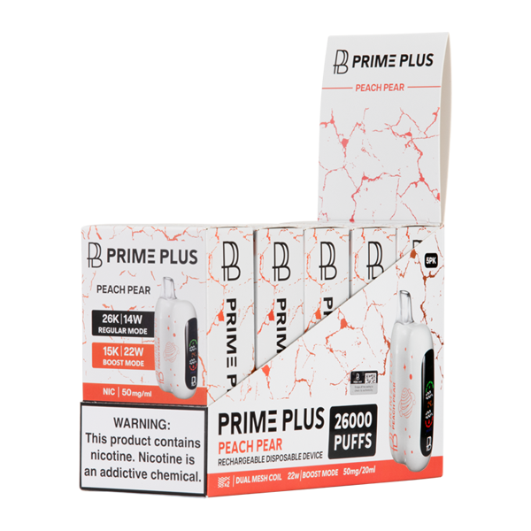BUY 1 GET 1 FREE Peach Pear Prime Plus 26000 | Vape Amazon India