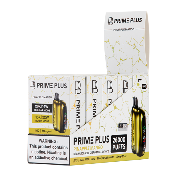 BUY 1 GET 1 FREE Pineapple Mango Prime Plus 26000 | Vape Amazon India