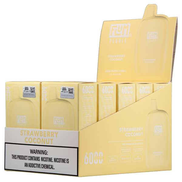 BUY 1 GET 1 FREE Strawberry Coconut FLUM Pebble | Vape Amazon India