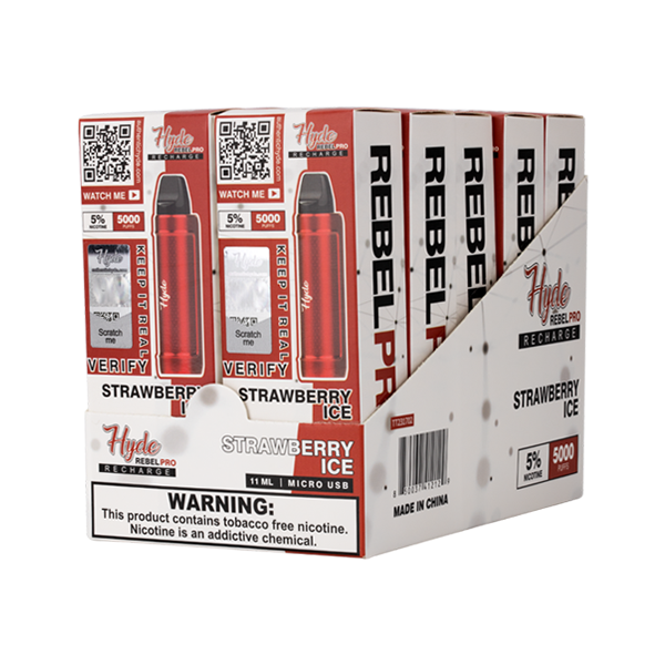BUY 1 GET 1 FREE Strawberry Ice Hyde Rebel Pro | Vape Amazon India