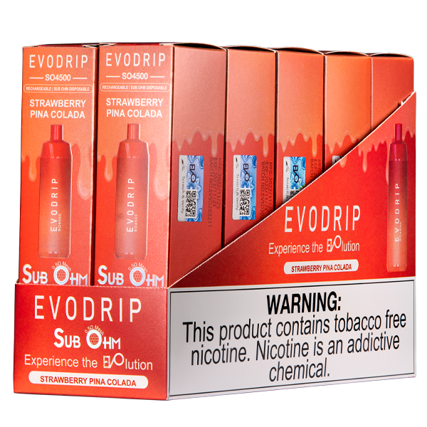 BUY 1 GET 1 FREE Strawberry Pina Colada EVODRIP SO4500 | Vape Amazon India