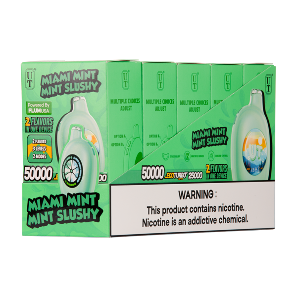 BUY 1 GET 1 FREE Miami Mint/Mint Slushy UT 50K | Vape Amazon India