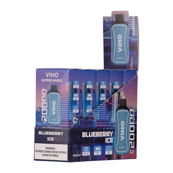 BUY 1 GET 1 FREE Blueberry Ice Viho Supercharge | Vape Amazon India