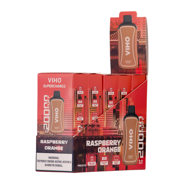 BUY 1 GET 1 FREE Raspberry Orange Viho Supercharge | Vape Amazon India