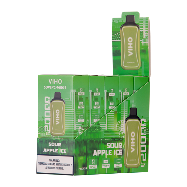 BUY 1 GET 1 FREE Sour Apple Ice Viho Supercharge | Vape Amazon India