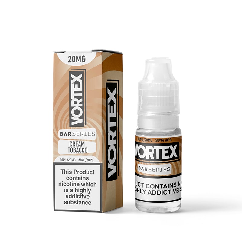 Vortex Cream Tobacco 10ml Nic Salt E-Liquid